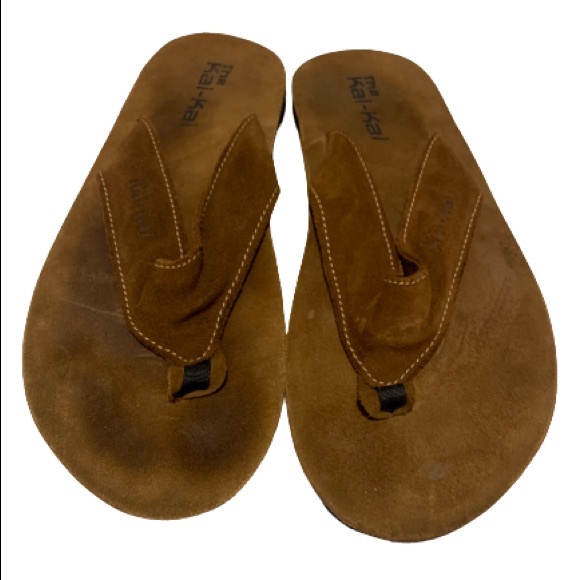 THE KAI-KAI Leather Flip Flops Men’s size 11 - Picture 5 of 6